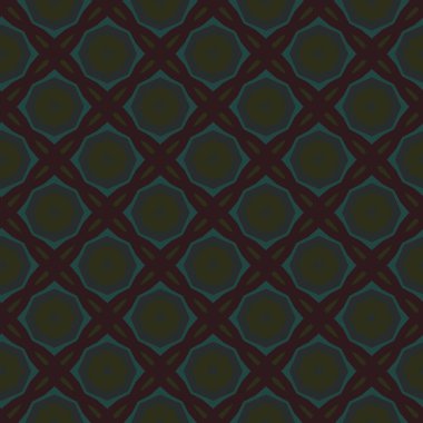 Geometrik süslemeli vektör deseni. Kusursuz tasarım dokusu.