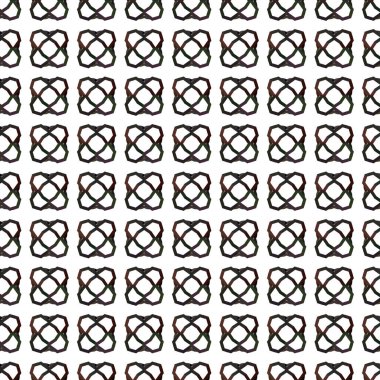 Geometrik süslemeli vektör deseni. Kusursuz tasarım dokusu.