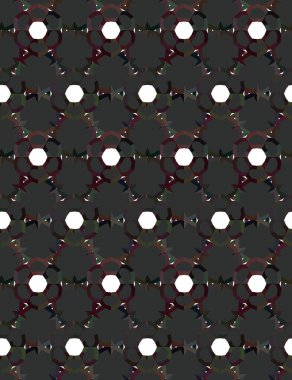 Modern geometrik vektör tasarımı, kusursuz desen çizimi