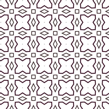 Geometrik süslemeli vektör deseni. Kusursuz tasarım dokusu.