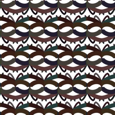 Geometrik süslemeli vektör deseni. Kusursuz tasarım dokusu. 