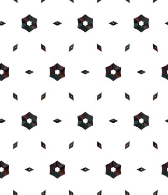 Geometrik süslemeli vektör deseni. Kusursuz tasarım dokusu. 