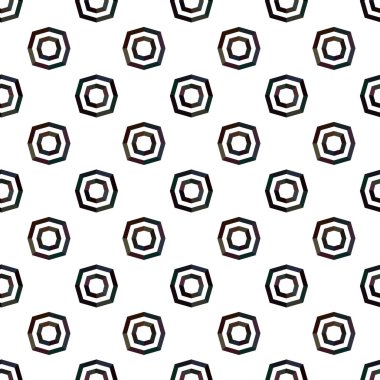 Modern geometrik vektör tasarımı, kusursuz desen çizimi