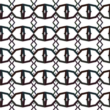 Geometrik süslemeli vektör deseni. Kusursuz tasarım dokusu.