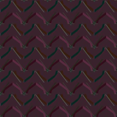 Geometrik süslemeli vektör deseni. Kusursuz tasarım dokusu.