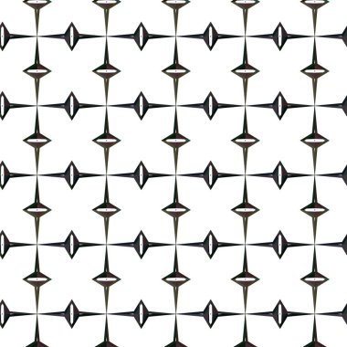 Geometrik süslemeli vektör deseni. Kusursuz tasarım dokusu.