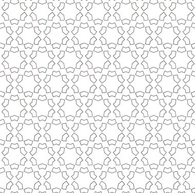 Geometrik süslemeli vektör deseni. Kusursuz tasarım dokusu. 