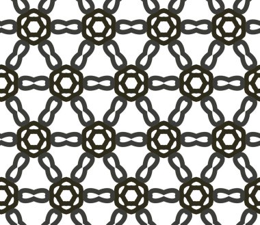 Geometrik süslemeli vektör deseni. Kusursuz tasarım dokusu.