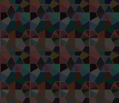 Geometrik süslemeli vektör deseni. Kusursuz tasarım dokusu. 