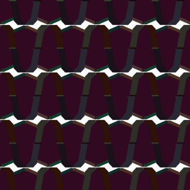 Geometrik süslemeli vektör deseni. Kusursuz tasarım dokusu.