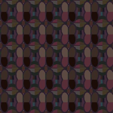 Geometrik süslemeli vektör deseni. Kusursuz tasarım dokusu. 