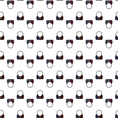 Modern geometrik vektör tasarımı, kusursuz desen çizimi