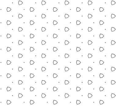 Soyut geometrik şekilli kusursuz desen