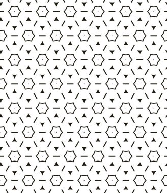 Geometrik süslemeli vektör deseni. Kusursuz tasarım dokusu.