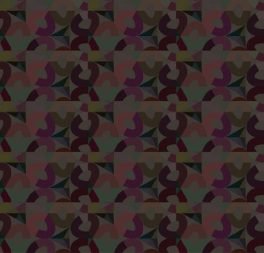 Geometrik süslemeli vektör deseni. Kusursuz tasarım dokusu.