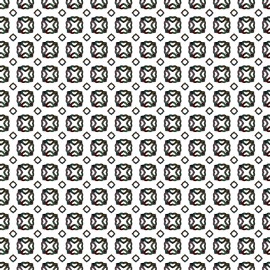 Soyut geometrik süslemeli vektör deseni. Kusursuz tasarım dokusu.