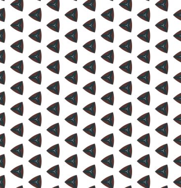 Soyut geometrik süslemeli vektör deseni. Kusursuz tasarım dokusu.