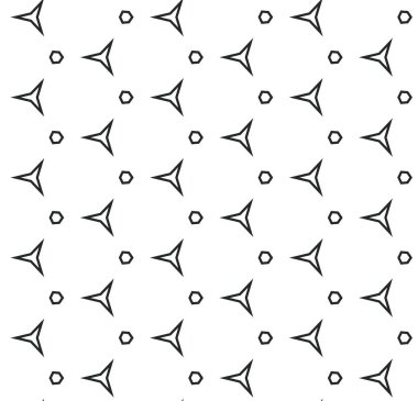 Geometrik süslemeli vektör deseni. Kusursuz tasarım dokusu.