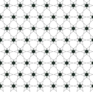 Geometrik süslemeli vektör deseni. Kusursuz tasarım dokusu. 