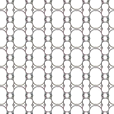Modern geometrik vektör tasarımı, kusursuz desen çizimi