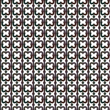 Geometrik süslemeli vektör deseni. Kusursuz tasarım dokusu.