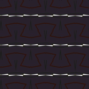 Geometrik süslemeli vektör deseni. Kusursuz tasarım dokusu. 