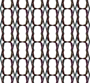 Geometrik süslemeli vektör deseni. Kusursuz tasarım dokusu.