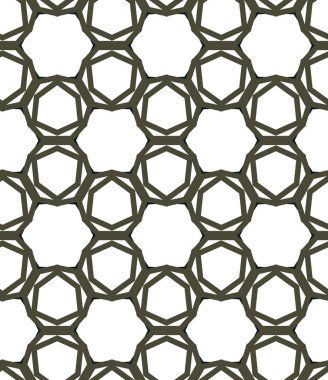 Geometrik süslemeli vektör deseni. Kusursuz tasarım dokusu.