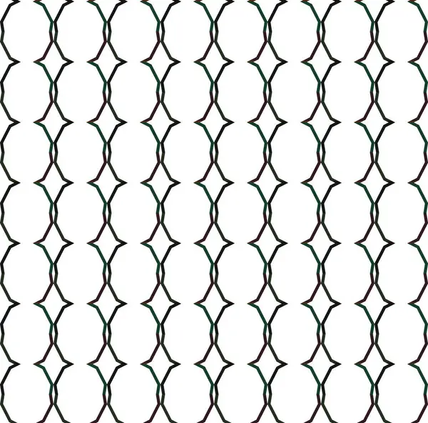 Geometrik Süslemeli Vektör Deseni Kusursuz Tasarım Dokusu — Stok Vektör