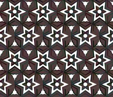 Modern geometrik vektör tasarımı, kusursuz desen çizimi