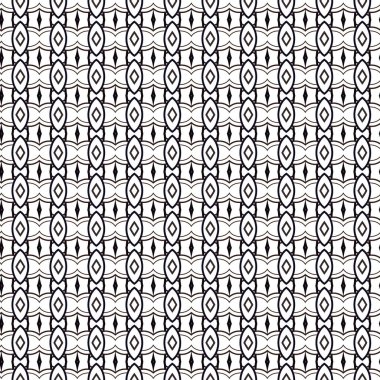 Geometrik süslemeli vektör deseni. Kusursuz tasarım dokusu.