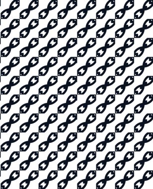 Geometrik süslemeli vektör deseni. Kusursuz tasarım dokusu.