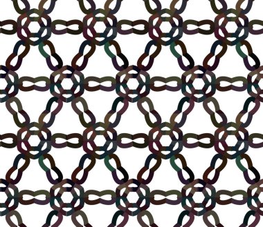 Geometrik süslemeli kusursuz desen. vektör illüstrasyonu