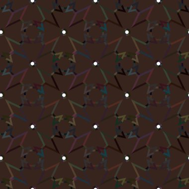 Geometrik süslemeli vektör deseni. Kusursuz tasarım dokusu. 