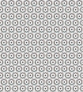 Geometrik süslemeli vektör deseni. Kusursuz tasarım dokusu.