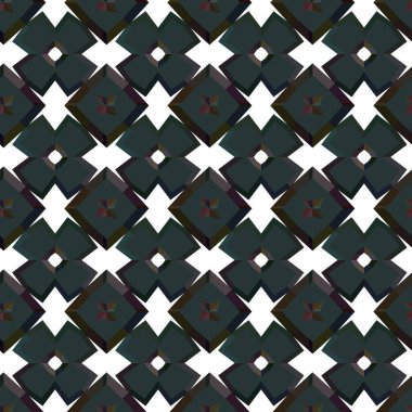 Geometrik süslemeli vektör deseni. Kusursuz tasarım dokusu. 