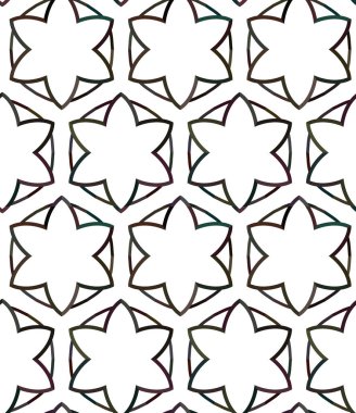 Geometrik süslemeli vektör deseni. Kusursuz tasarım dokusu.