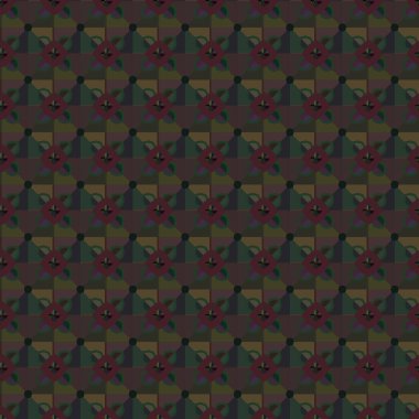 Geometrik süslemeli vektör deseni. Kusursuz tasarım dokusu.