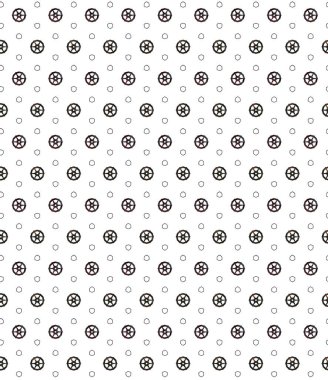 Tasarımınız için soyut elementlerle kusursuz desenlerin vektör çizimi