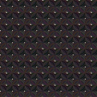 Geometrik süslemeli vektör deseni. Kusursuz tasarım dokusu 