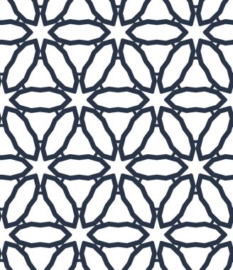 Geometrik süslemeli vektör deseni. Kusursuz tasarım dokusu.