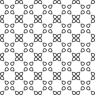Geometrik süslemeli vektör deseni. Kusursuz tasarım dokusu.