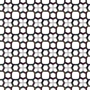 Geometrik süslemeli vektör deseni. Kusursuz tasarım dokusu.