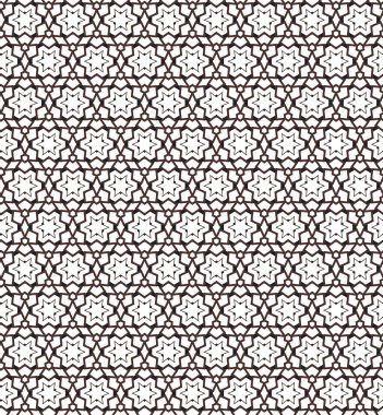 Geometrik süslemeli vektör deseni. Kusursuz tasarım dokusu.