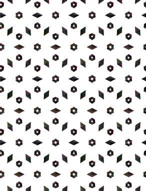 Geometrik süslemeli vektör deseni. Kusursuz tasarım dokusu.