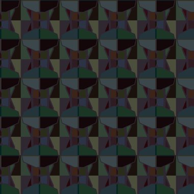 Modern geometrik vektör tasarımı, kusursuz desen çizimi