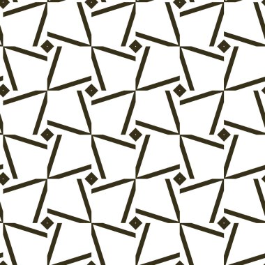 Geometrik süslemeli vektör deseni. Kusursuz tasarım dokusu.