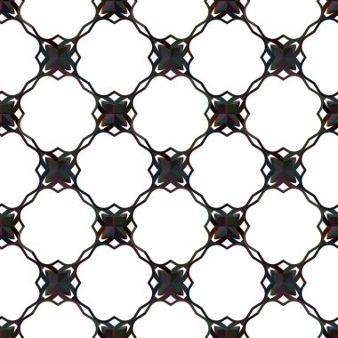 Geometrik süslemeli vektör deseni. Kusursuz tasarım dokusu. 