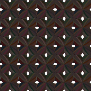 Geometrik süslemeli vektör deseni. Kusursuz tasarım dokusu.