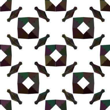 Geometrik süslemeli vektör deseni. Kusursuz tasarım dokusu.
